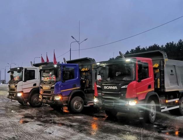 УСЛУГИ САМОСВАЛОВ SCANIA 15 шт.